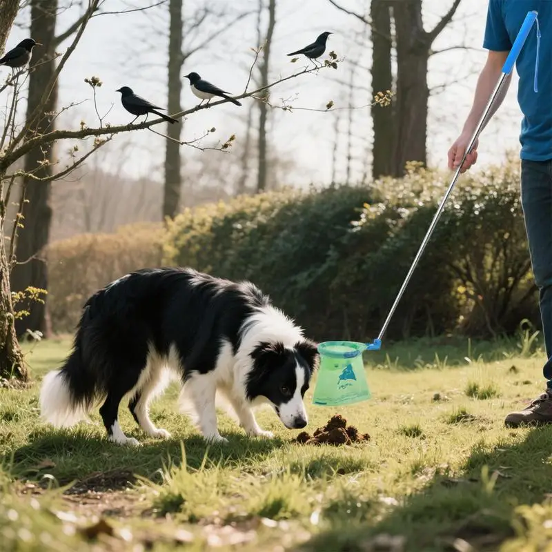 Dog Poop Catcher Picking Up Easily Dog Poop Catcher Extendable Handle Foldable Picker For Adventures Puppy Park Walks Cleanup