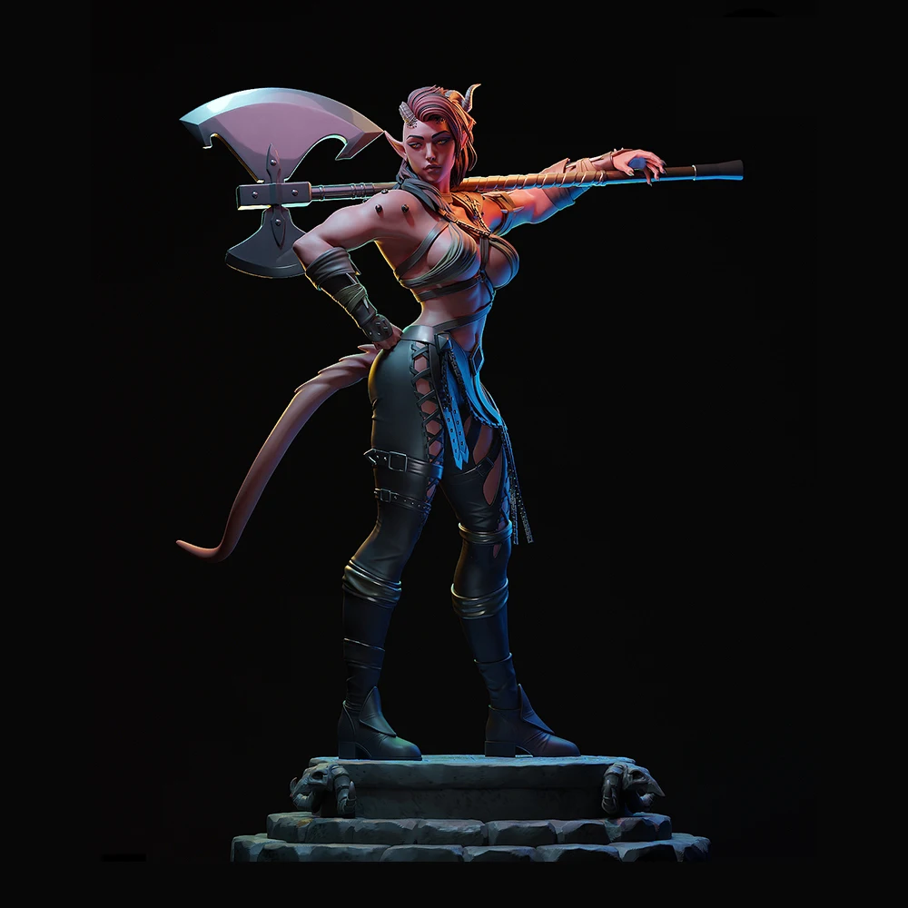 

NSFW Sexy Demon Warrior Resin Model Kit 3d Print Doll 1/24 Unassembled Resin Figure Statue Kit Unpainted Toy Gk Plaything Set