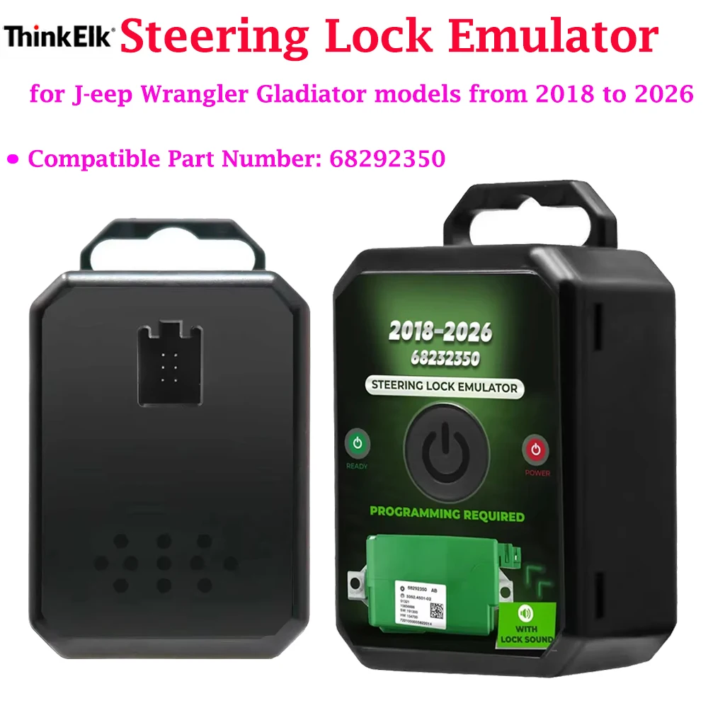 Steering Lock Emulator Simulator for J-eep W-rangler G-ladiator 2018-2026 Compatible Part Number: 68292350
