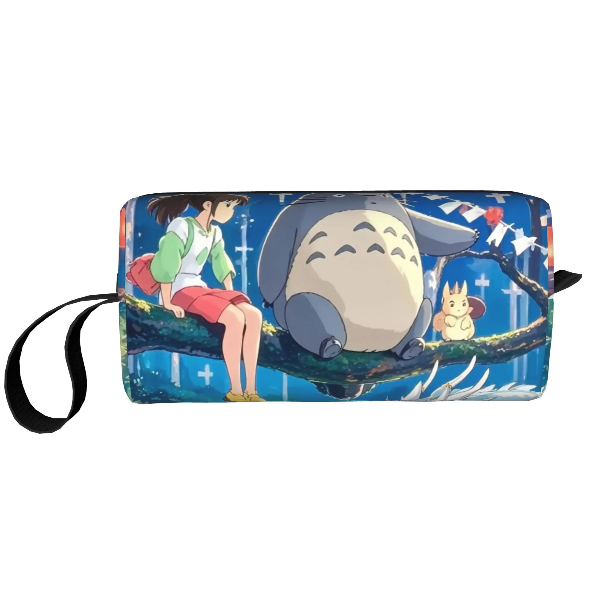 Портативная дорожная сумка для хранения электронных аксессуаров Totoro для USB-кабеля, наушников, внешнего аккумулятора, косметичка Портативная дорожная сумка для хранения электронных аксессуаров Totoro для USB-кабеля, наушников, внешнего аккумулятора, косметичка
