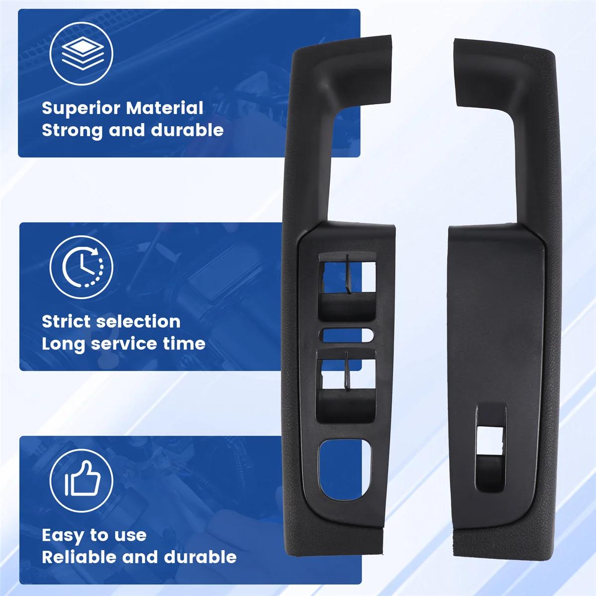 

Прочный для дверной ручки Skoda Superb, рама подлокотника левой и правой двери, черный