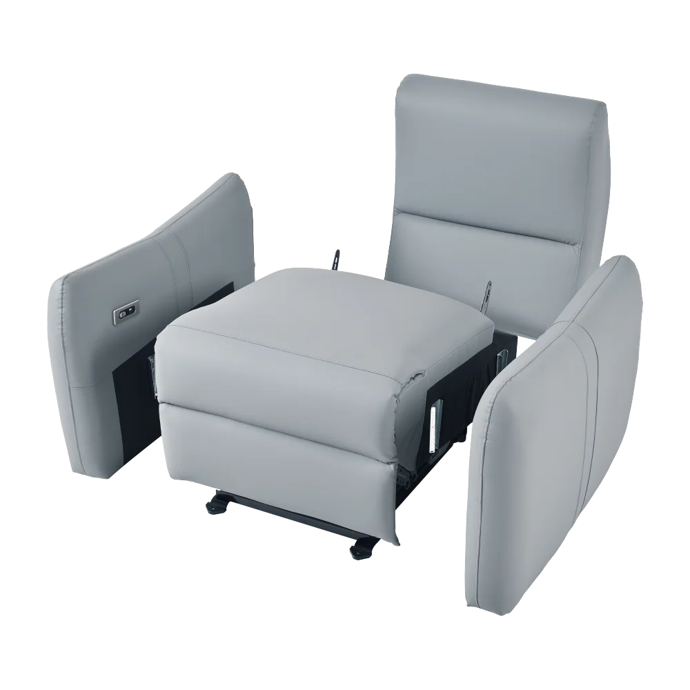 

Wall Hugger Recliner,Power Recliner Chair,Electric Recliner for Living Room,PU Leather Reclining Armchair for small space