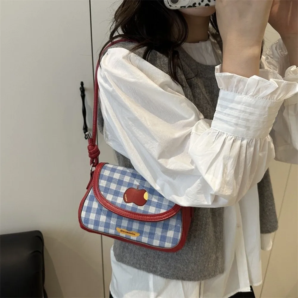 

Versatile Contrast Color Crossbody Bags Fashion Adjustable Strap Shoulder Bag Casual Lightweight Handbag Travel