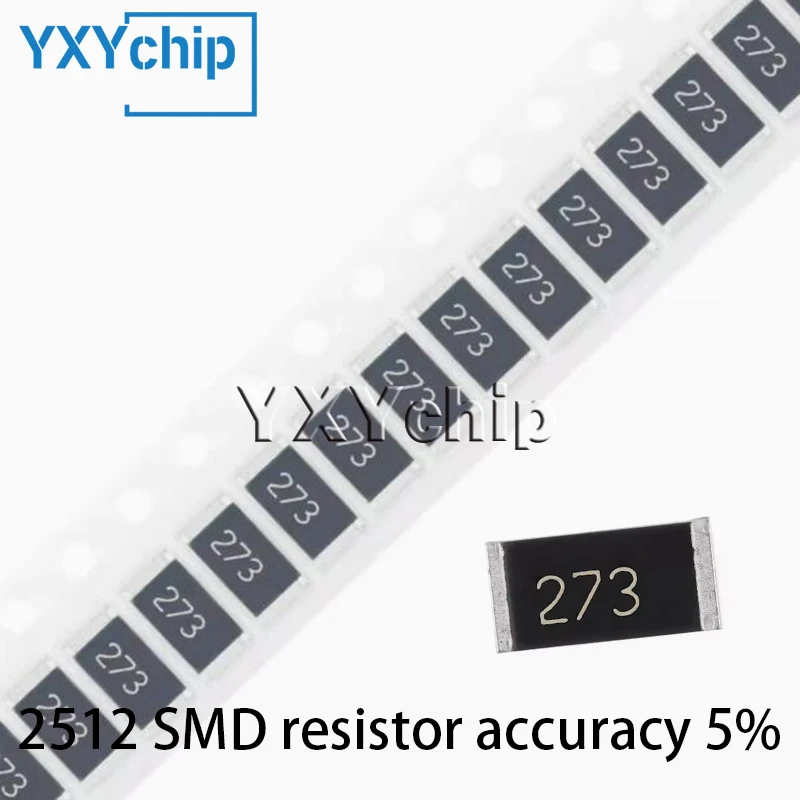 50PCS 2512 SMD resistor accuracy 5% 10 R100R1K1.2K2.2K3.3K4.7K5.1K10K100K1M 0.01R 0.022R 0.47R 0.1R 0.3R 0.68R 0.75R 0.82R 0.91R