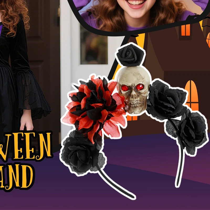 

2025 Personality Cosplay Headwear Party Props Supplies Halloween Style Skull Headband Creative Festival Party Ornament Props