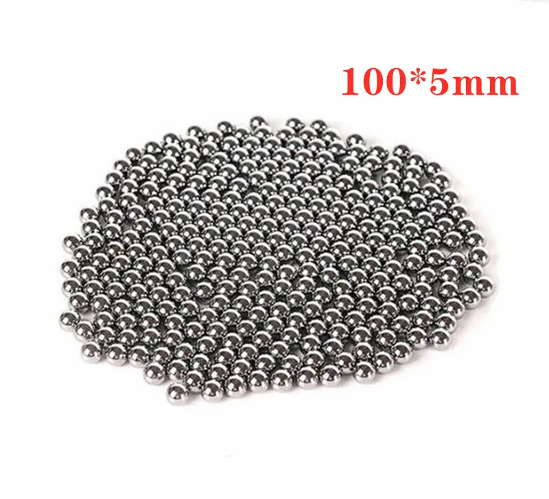 100pcs 5mm Pocket Shot Outdoor Hunting Slingshot Pinball Stainless Ammo Steel Balls Shooting Accessories