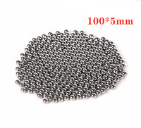 100pcs 5mm Pocket Shot Outdoor Hunting Slingshot Pinball Stainless Ammo Steel Balls Shooting Accessories