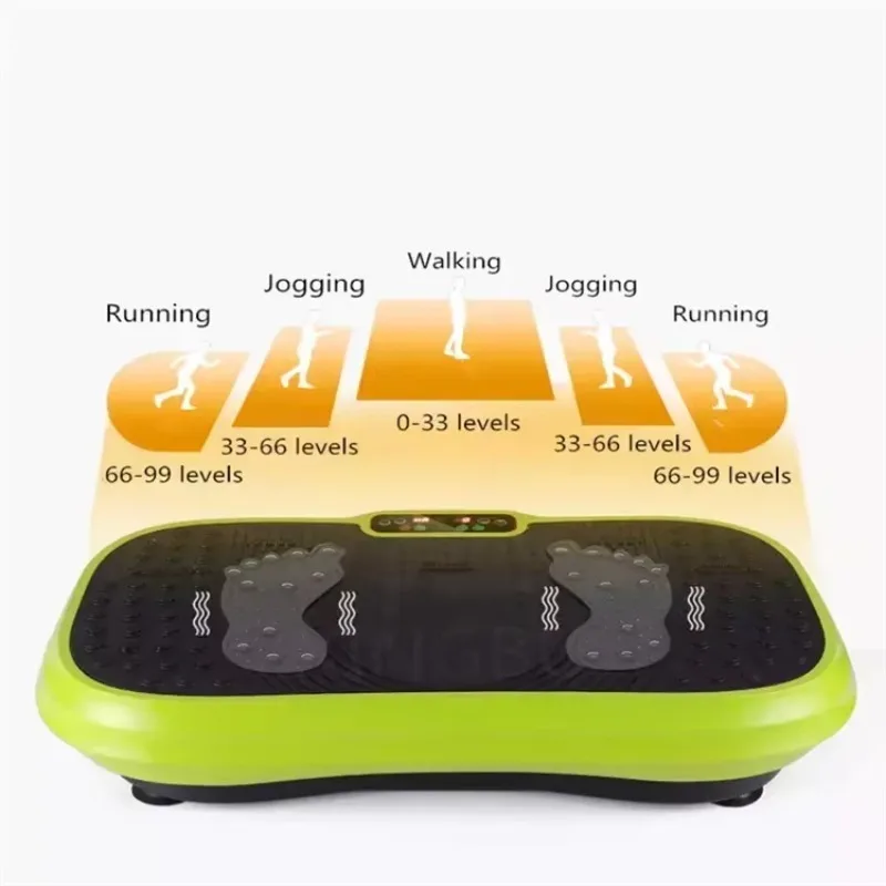 

Vibration Plate Whole Body Oscillating Vibration Platform Exercise Machine with Loop Bands & BT