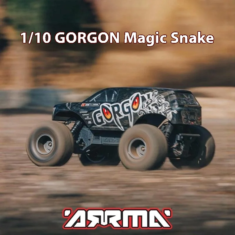 Arrma 1/10 Gorgon Magic Snake Brushed Rear Wheel Drive Off Road Rc Zdalnie sterowany model pojazdu elektrycznego dla mężczyzny Prezent dla dzieci