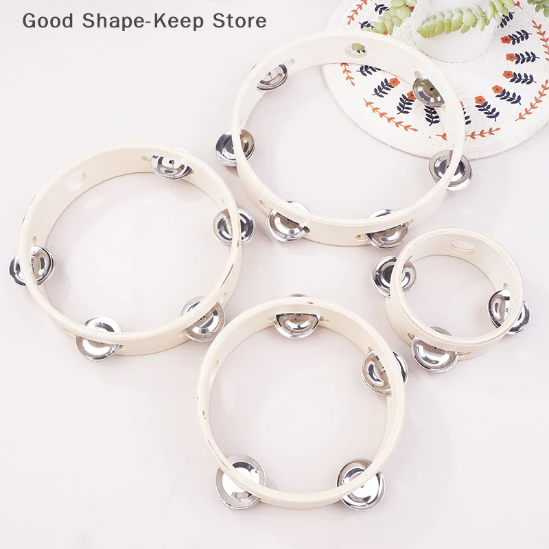 4/6/7/8 Zoll Handtrommeln Lernspielzeug Hand Holz Headless Tamburin Percussion Orff Musikinstrumente für Kinder