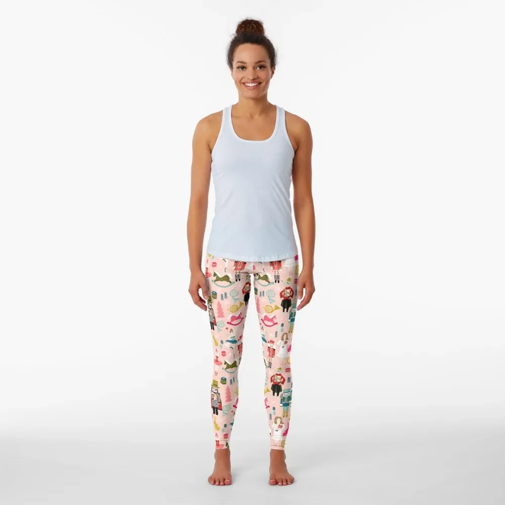 The Nutcracker - Blush by Andrea Lauren Leggings sport pants Jogger pants gym's clothing Womens Leggings