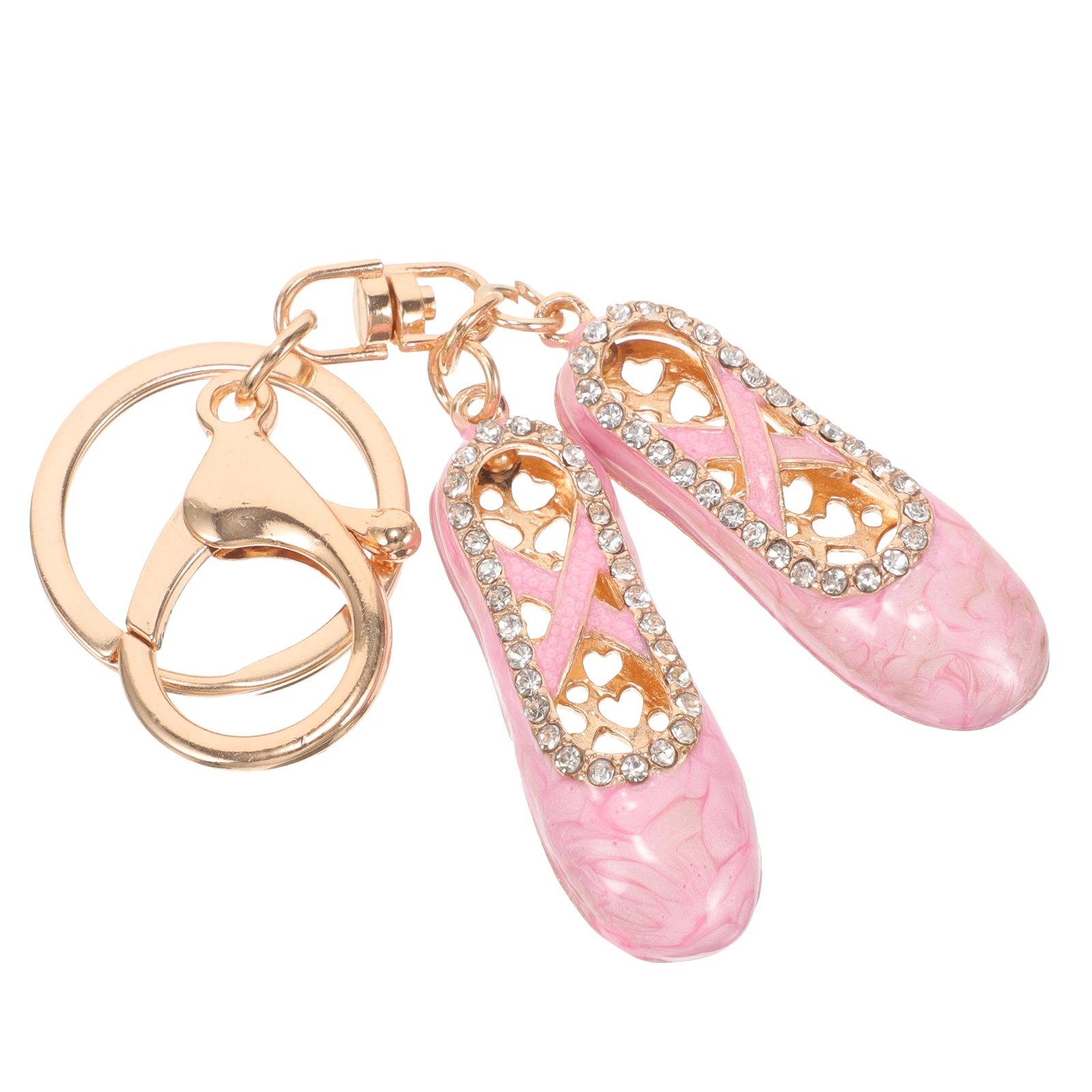 

Rhinestone Keychain Rhinestones Pendant Ballet Pointe Keychains Decors Shoe Shoes Accessory Halloween