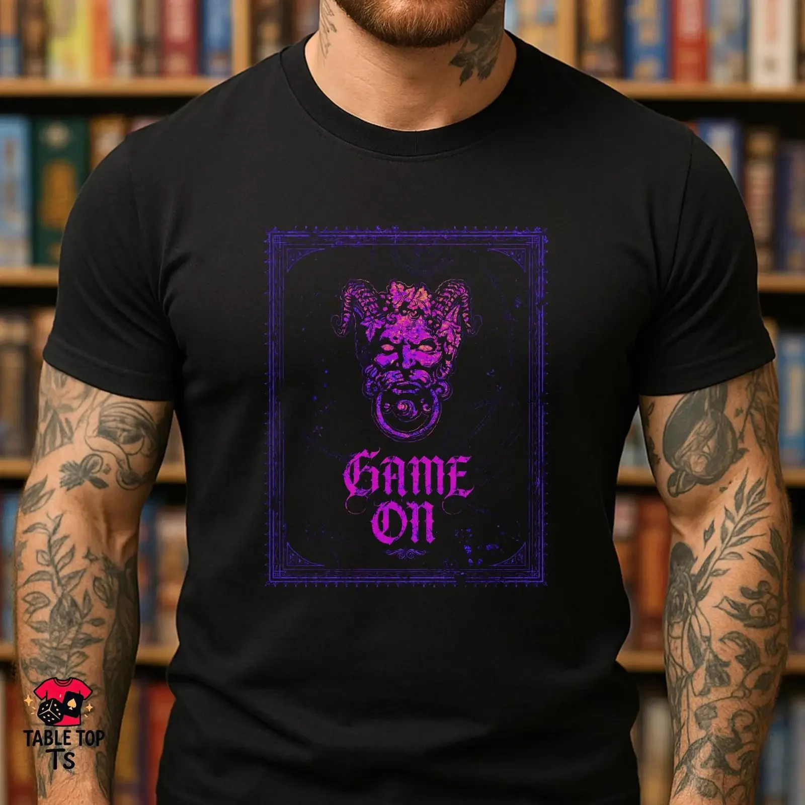 GAME ON T Shirt Blood the Clocktower Inspired Retro Board Social Deduction Gamer Black  vintage Washed Top For Everyday Wear