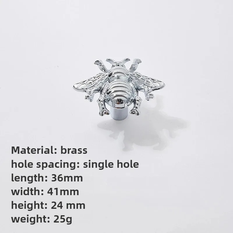 Pure Copper Dragonfly Furniture Handles for Cabinet Kitchen Cupboard Drawer Pulls - DIY Home Decorative Hardware
