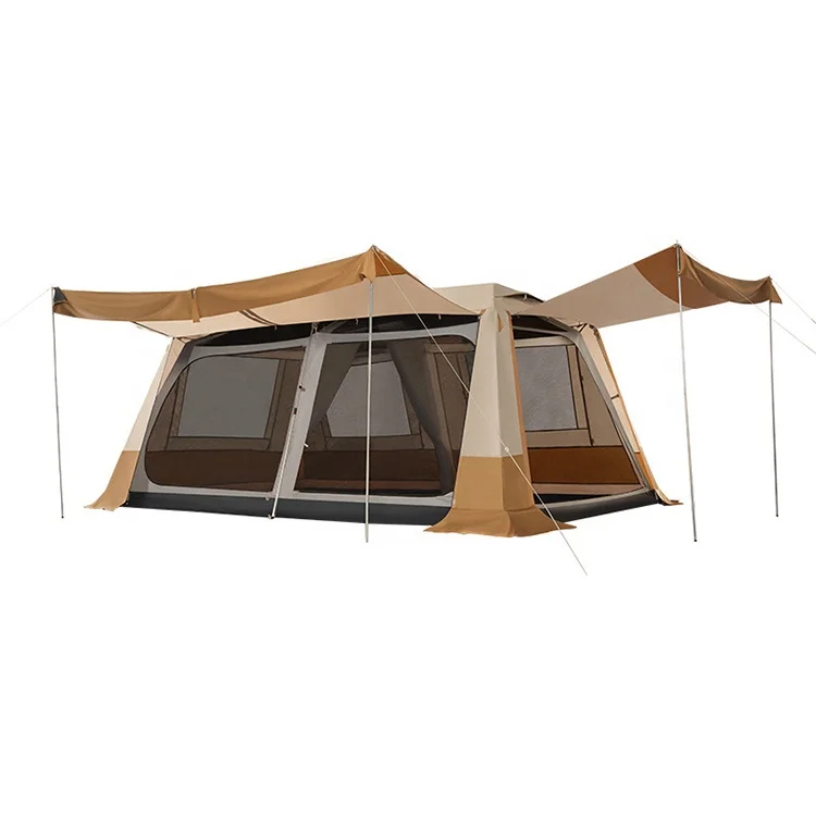 

Fully Automatic Tent Outdoor Two Bedroom One Living Room 8-12 People Family Rain Proof Two People Multiple People Outdoor Tent