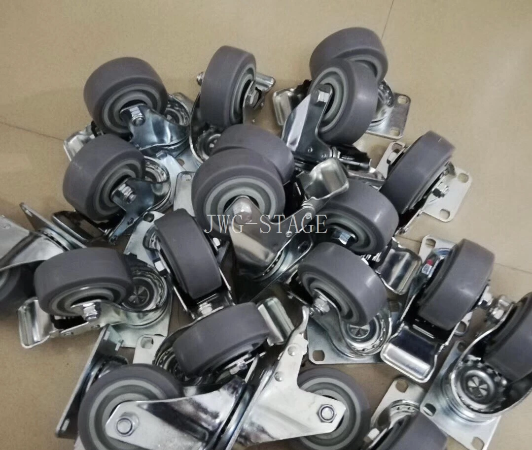 Air Box Brake Wheel 3-Inch Silent Single Axle Caster Sound Engine Cabinet Wheel