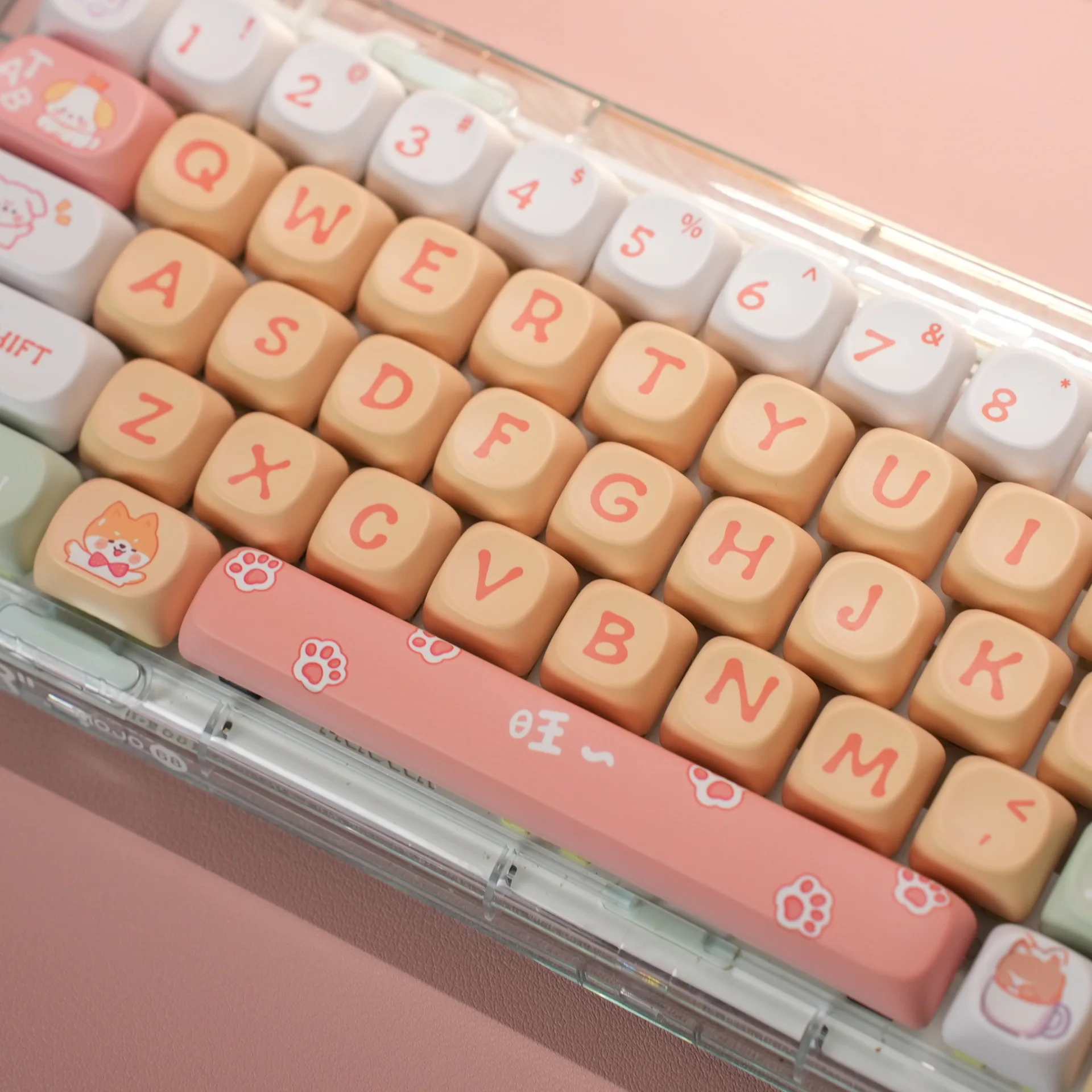 

Класс MOA, высота, PBT, полностью пятисторонняя сублимационная бейсболка, милый щенок, мультяшная тема, оригинальная механическая клавиатура, колпачок