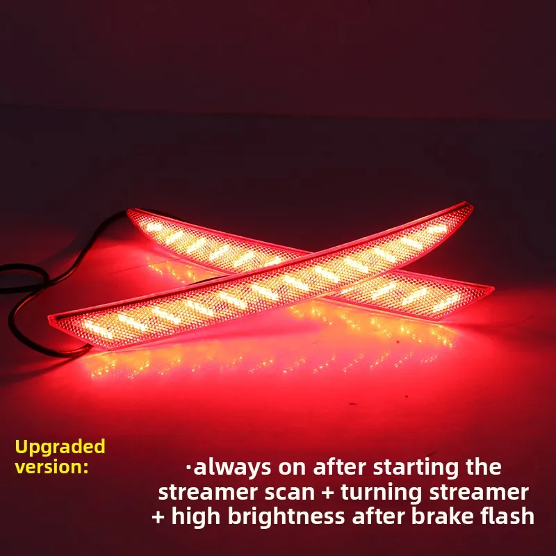 

For Volkswagen Santana 2016-2021 Car Led Rear Bumper Light Reflector Driving Brake Tail Light Dynamic Turn Signal 12V Daylights