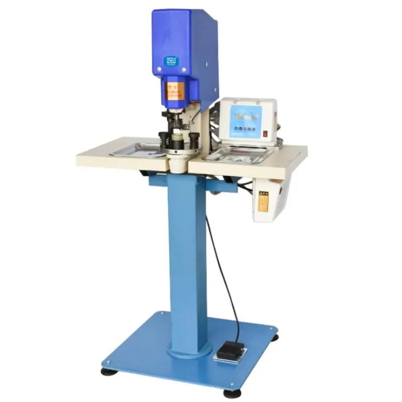 

QS-828B Pneumatic All in One Snap Button Attaching Fastener Machine Eyelet Machine Belt Buckle Sewing Machine