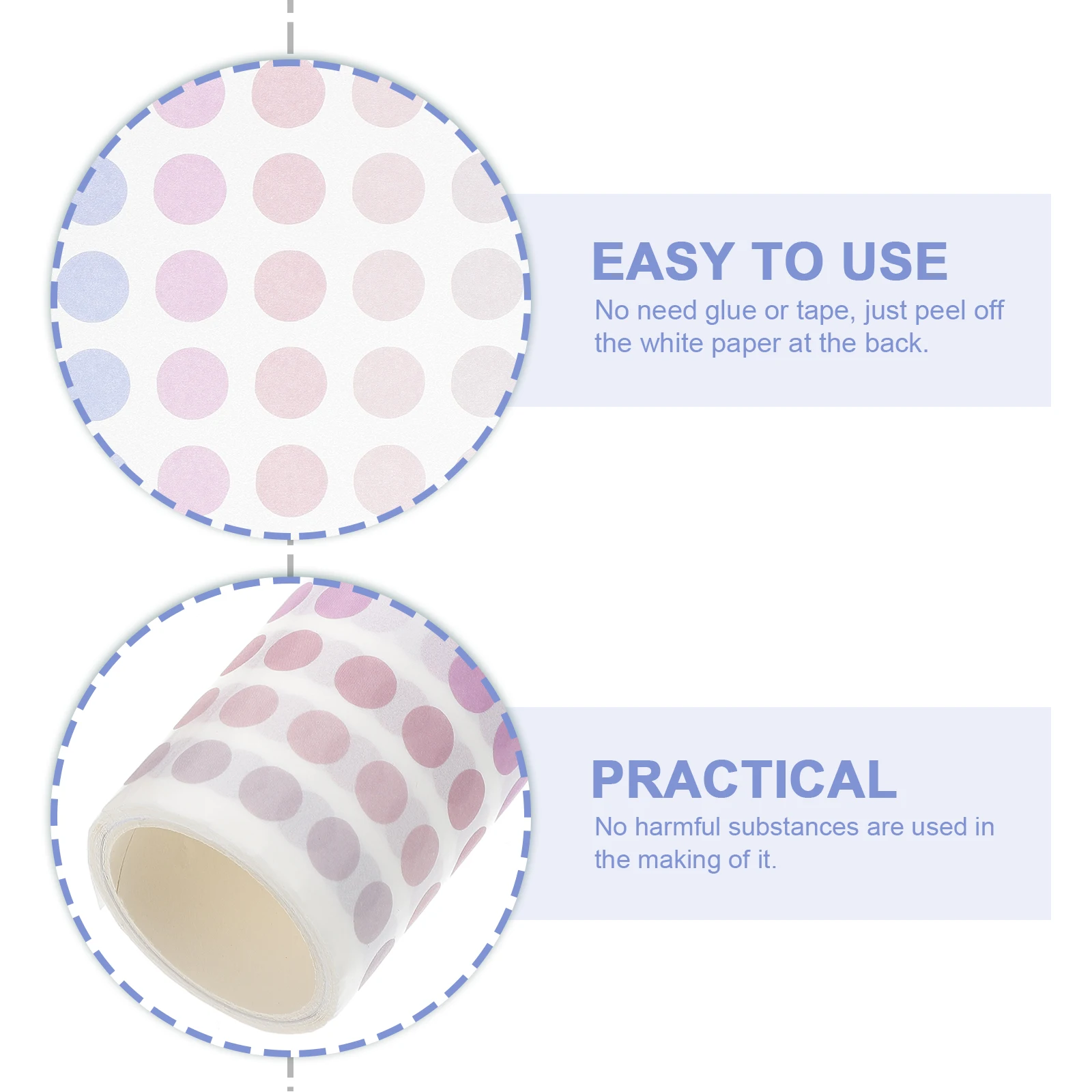 

2pcs Washi Journal Sticky Paper Coil Basic Color Planner Sticker Journal Paper Band Premium Durable Light Brown
