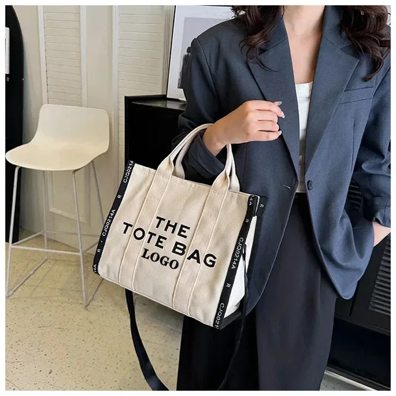 New Tote Bag Women\'s Fashion Fashionable Yankee Letter Handbag Foreign Trade Vintage Bags Side Single Shoulder Crossbody Bag