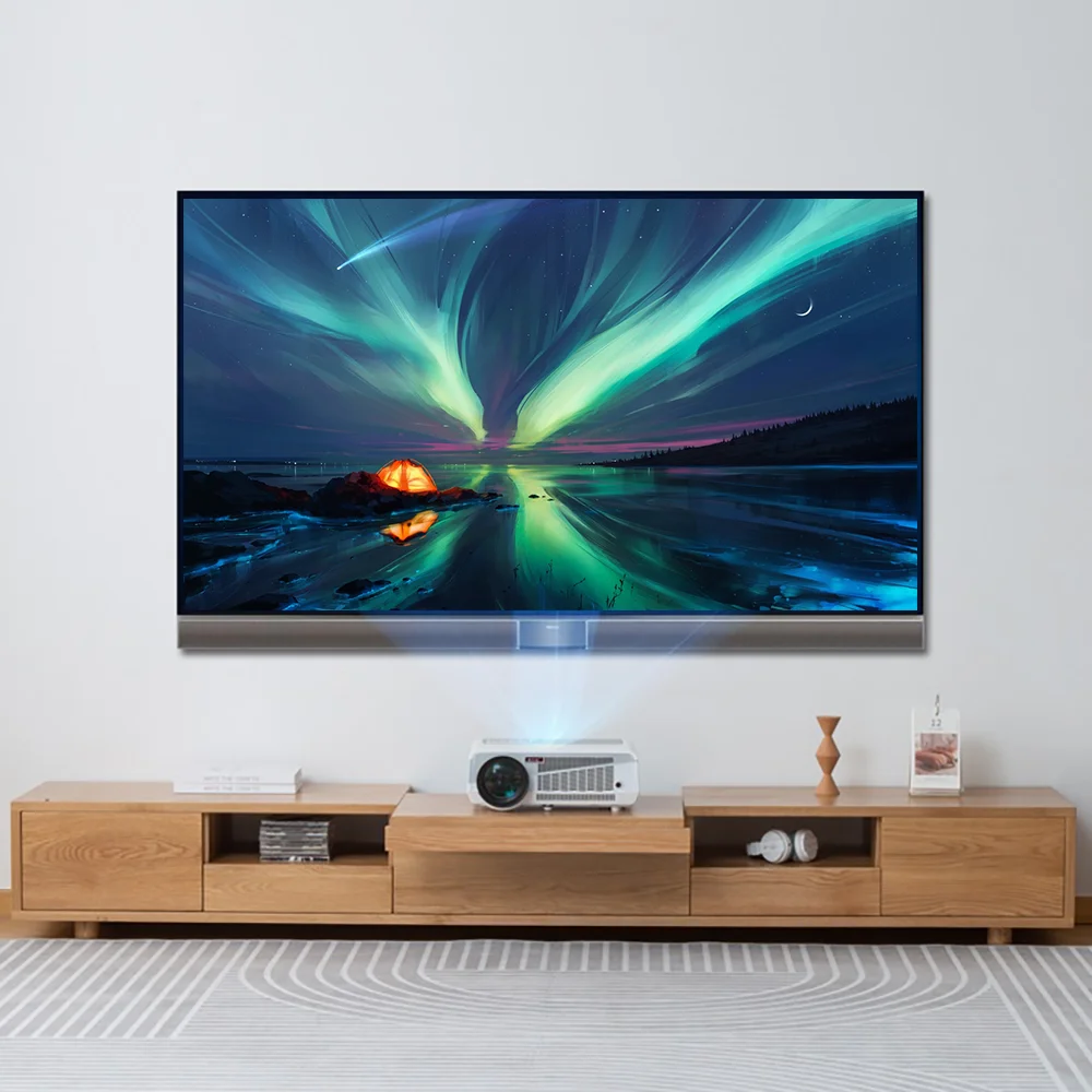 60-150 inch T Prism Projection Screen Rejection Anti-light  ALR  Frame Wall Hanging Curtain for UST Ultra Short Throw Projector