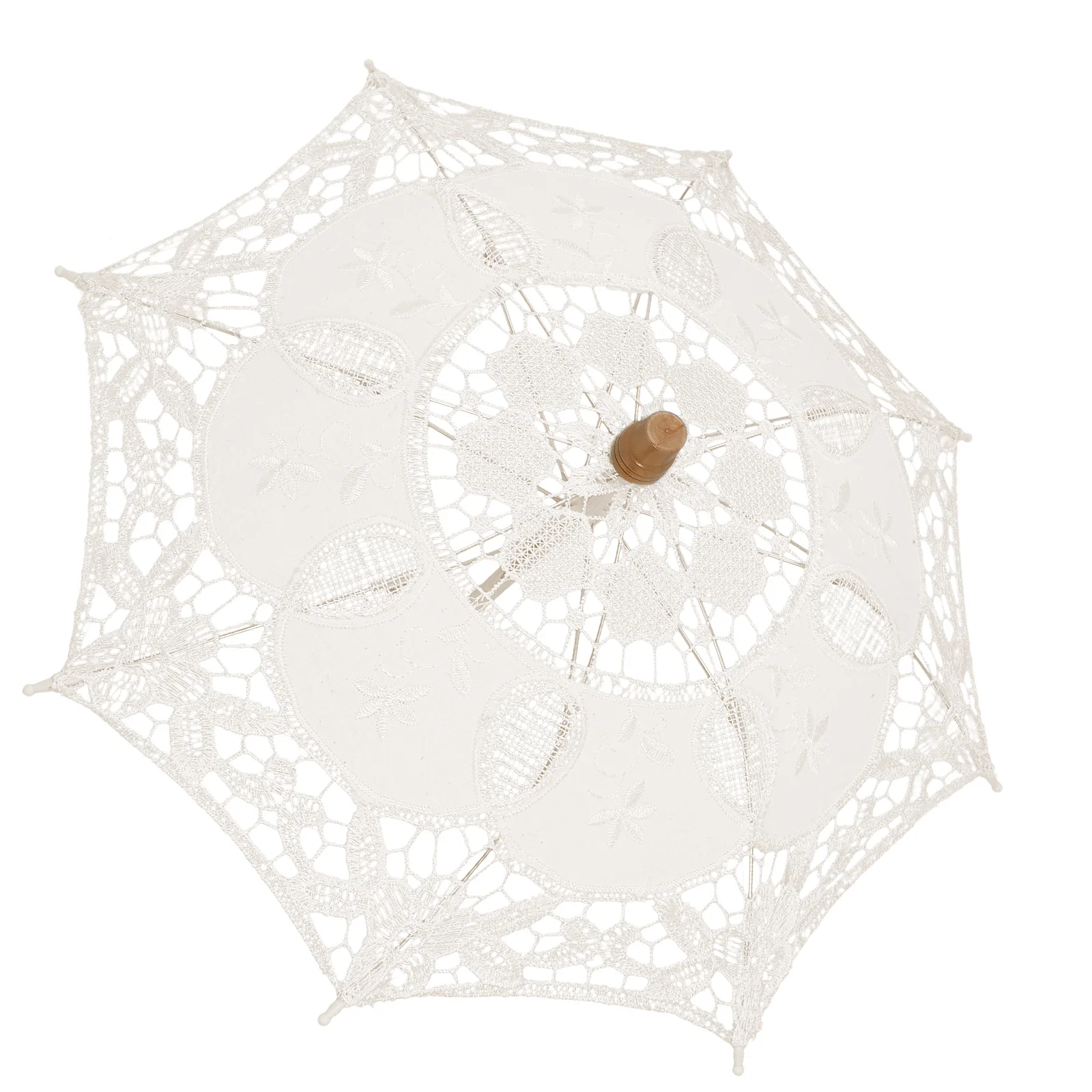 

Lace Umbrella Wedding Parasol Prop Elegant Embroidery Bridal Decor Veil Bride Party Celebration nament Stylish