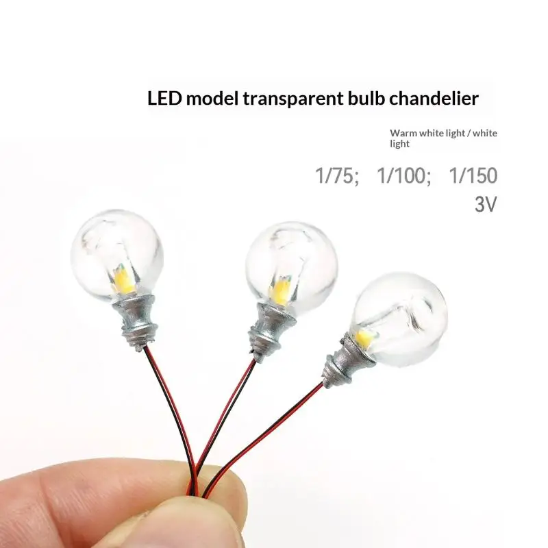 5Pcs 3V Mini LED Model Lamp DIY Accessory 1/87 1/100 1/150 Scale Dollhouse Decor Dioramas Micro Landscape Scene Making Supplies