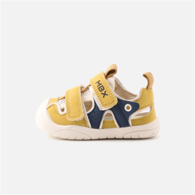 New Summer Baby Shoes For Boys Breathable Double Hook &Loop Toddler Kids Sandals Fashion Little Girls Beach Sandals EU16-26