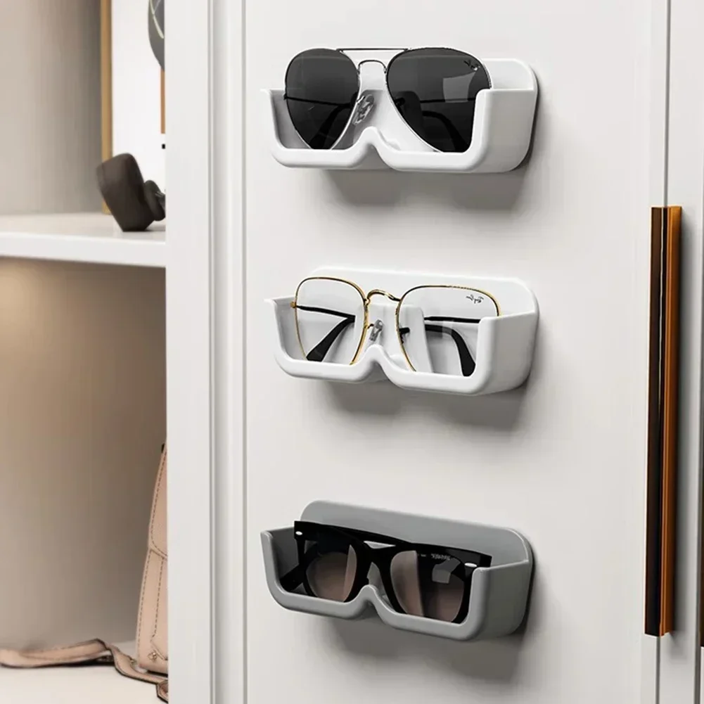 No-punching Sunglasses Storage Box Glasses Wall-Mounted Eyeglasses Holder Cases Display Holder Bedroom Desktop Organizer Rack