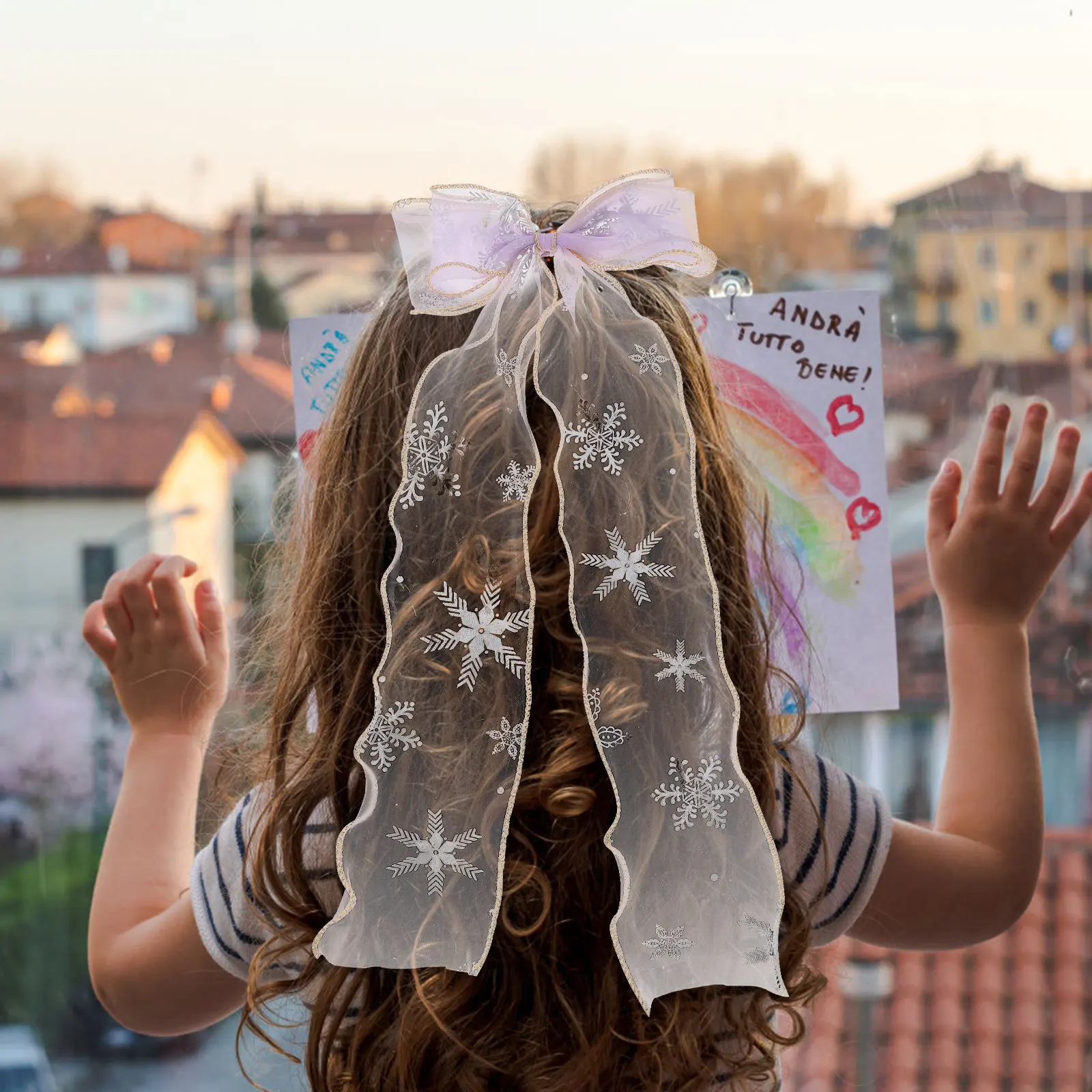 

2Pcs Ribbon Bow Hairpins for Kids Stylish Bowknot Barrettes Suitable for Parties Travel Dance Events Girls Hair Bows Clip Set