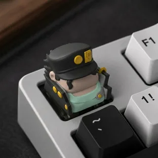 Anime Character Keycaps, Compatible with Cross-Axis Switches, Abstract Anime-Themed Accessories, Computer Accessories, Keyboard Decorations, Holiday Gifts