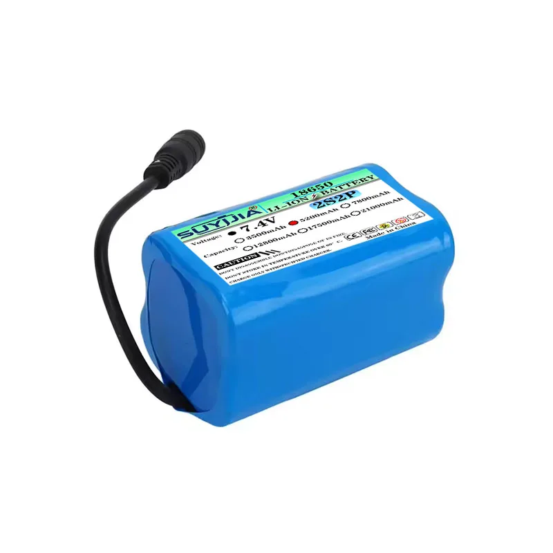 2S2P 7.4V 5200mAh Lithium-ion Battery  Replacement GPS Backup Battery Compatible with T188, 2011-5, V007, V802 Fishing Bait Boat
