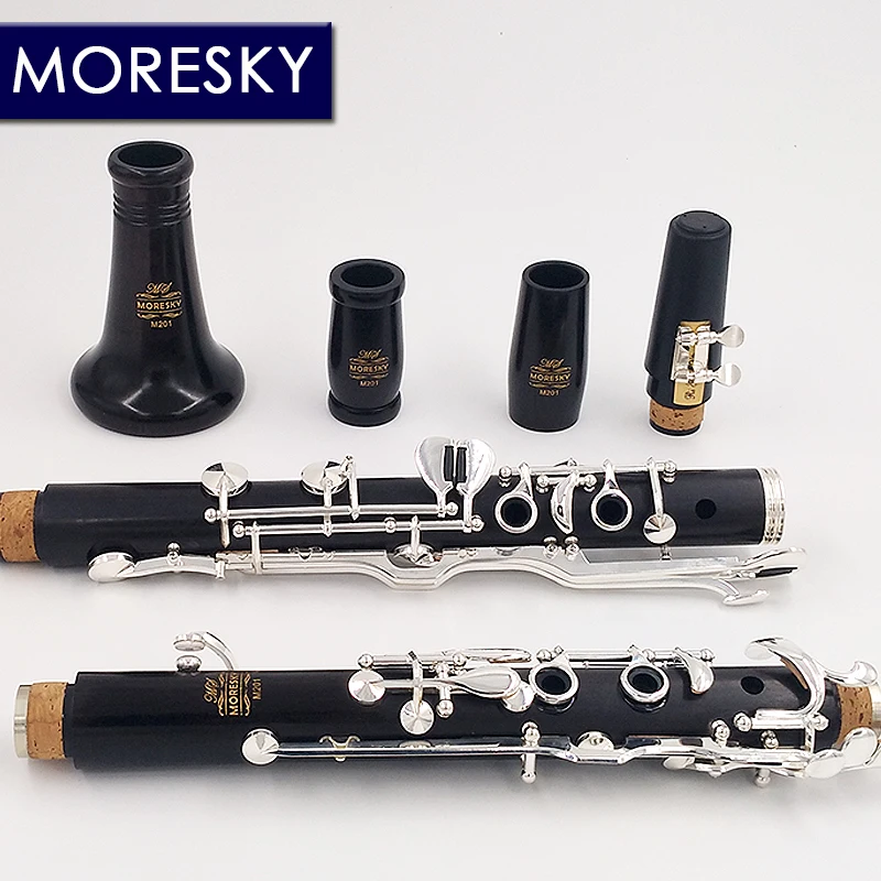 MORESKY Oehler System clarinet G Tune Ebony clarinet Silver plated keys M201