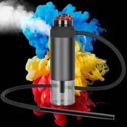 Portable Smoking Pipe Hookah Set with Chicha Tobacco Bowl Cigarette Holder for Outdoor Travel Luxury Shisha Cup Gadgets for Men