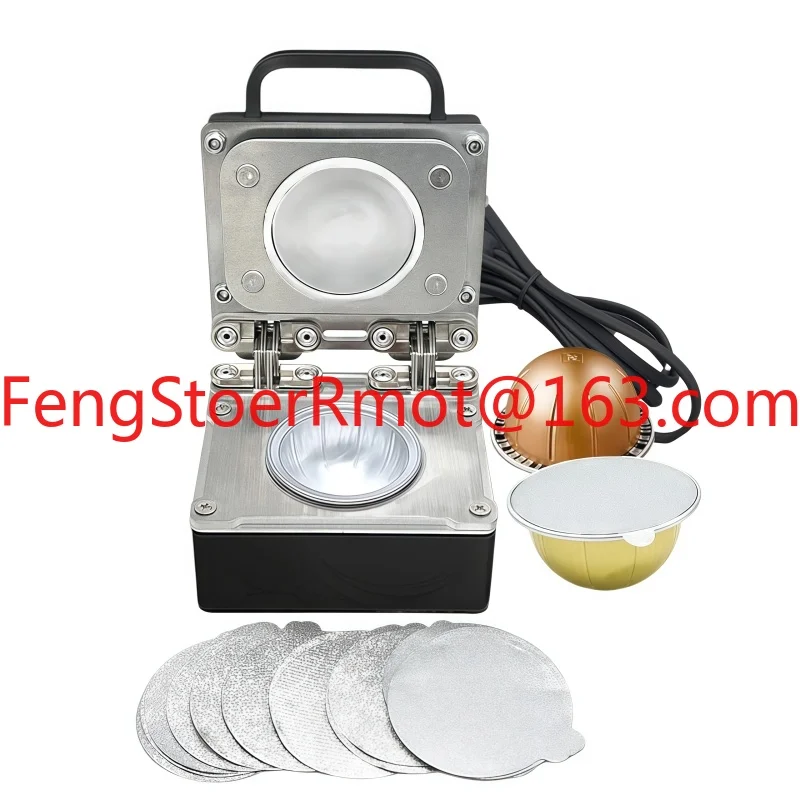 

Electric coffee capsule sealing machine, suitable for coffee bags, reusable aluminum foil cover heat sealing machine