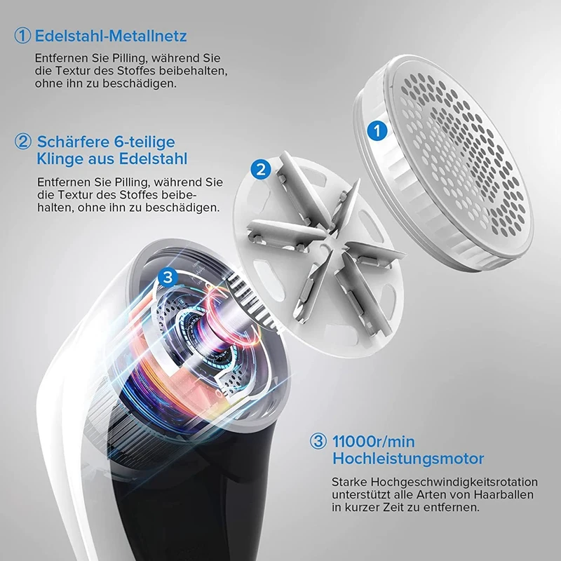 سهلة-ماكينة حلاقة الوبر الكهربائية ، USB قابلة للشحن مزيل الوبر للأقمشة المختلفة مزيل الوبر الوبر القاطع مثالية للأسرة