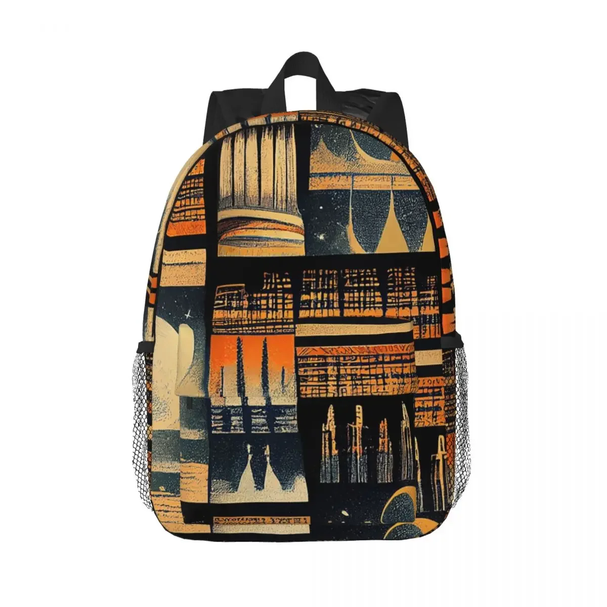 Vintage Retro Astronomy Illustration Backpacks Teenager Bookbag Children School Bags Travel Rucksack Shoulder Bag Large Capacity