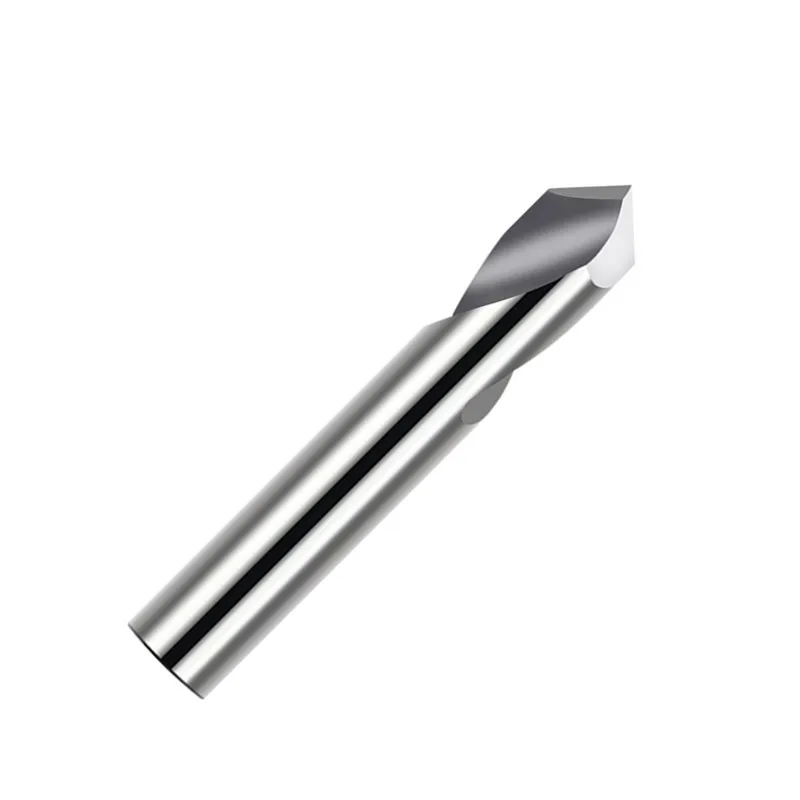 Diameter2 3 4 5 6 8 10 12mm*50 60 75mm*90 angle gold coating solid tungsten carbide chamfer cutter  cnc cutter bits