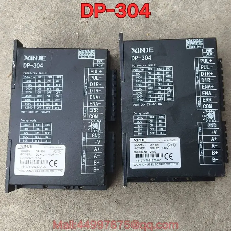 

Second-hand DP-304 stepper driver function test is normal