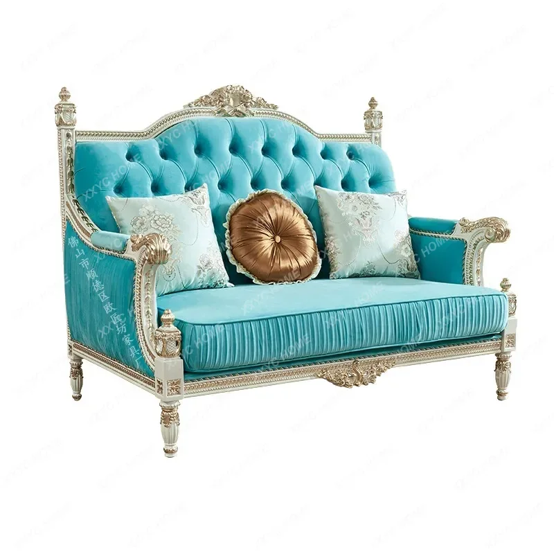 

Sofa Neoclassical Simple Fabric Sofa Court Fabric Luxury Fabric Sofa