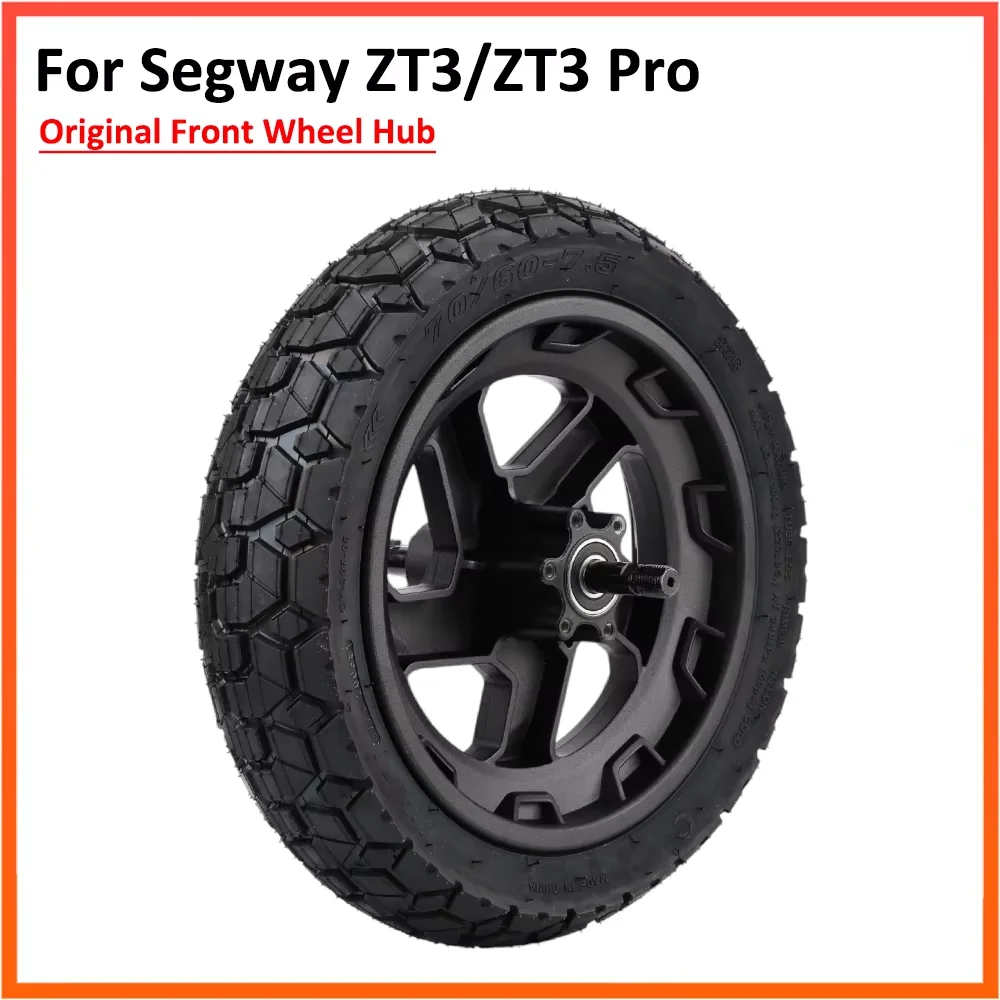 Original Front Wheel Assembly for Segway ZT3 Pro Electric Scooter 11 Inch 70/60-7.5 Vacuum Tire Wheels Hub Parts