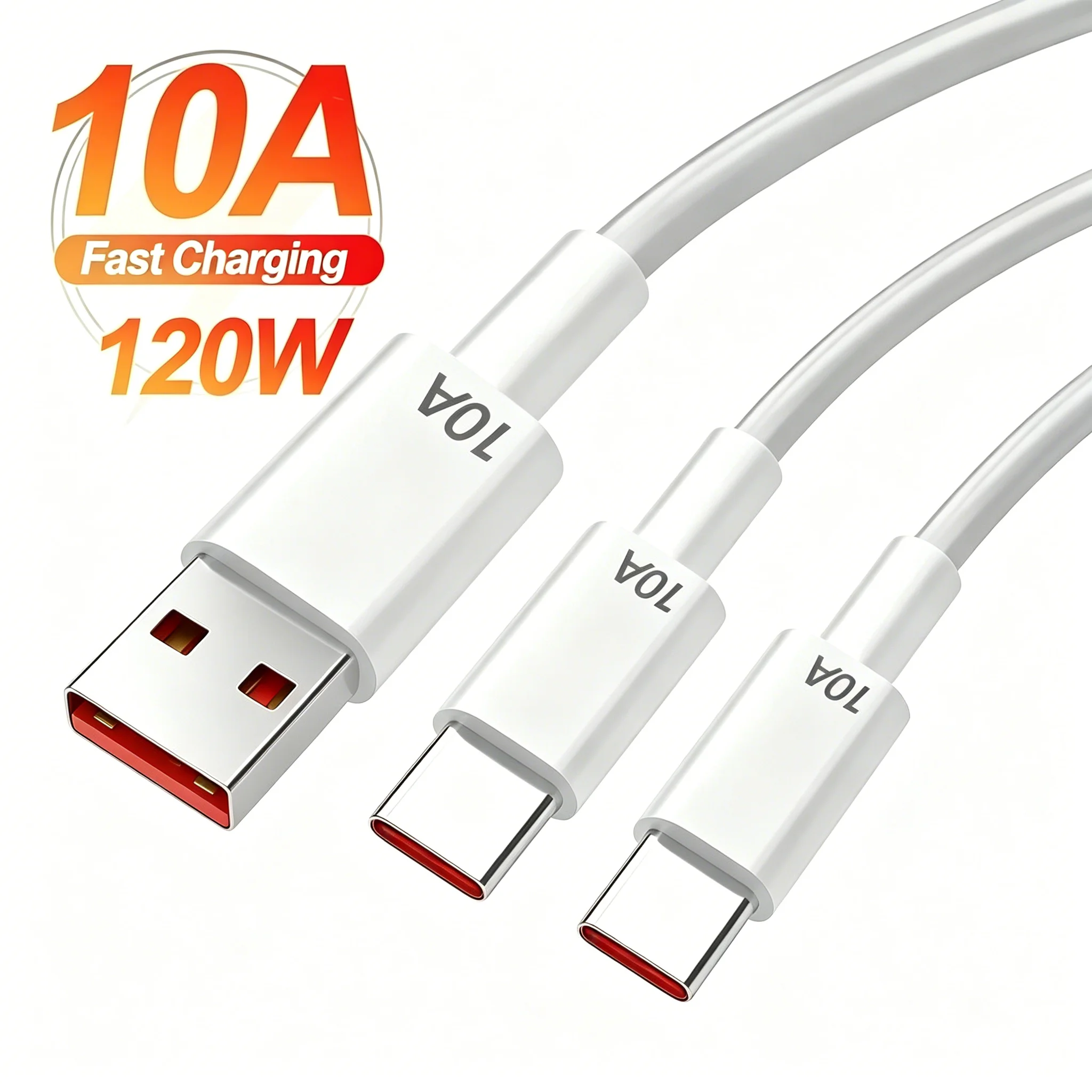 Cable de datos de carga rápida PD 120W para iPhone 15 14, Cable USB a tipo C de alta velocidad para Realme, Samsung, Xiaomi, Honor, Cable USB C