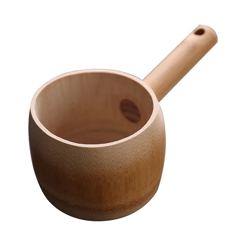 

New Bailer Bailer Scoop Solid Wood Bamboo Tea Spoon Tea Spoon Tea Shovel Kitchen Rice Ladle Painted Basin Rice Spoon Hand Meal