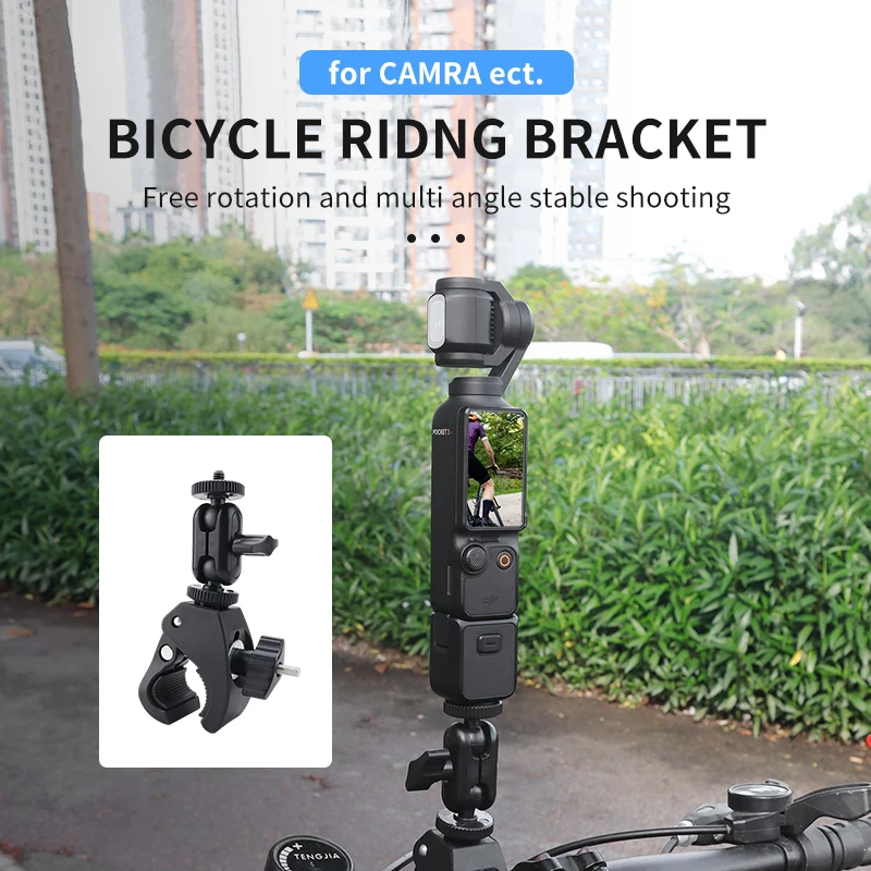 for DJI Osmo Pocket 3 Insta360 X 4 3 2 Action Camera Bicycle Riding Bracket Electric Vehicles Motorcycle Handle Handlebar Clamp