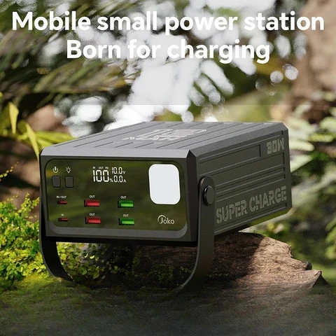 Портативное зарядное устройство (Power Bank) 100000 мАч для кемпинга, быстрая зарядка 22.5 Вт, внешний аккумулятор для iPhone и Xiaomi