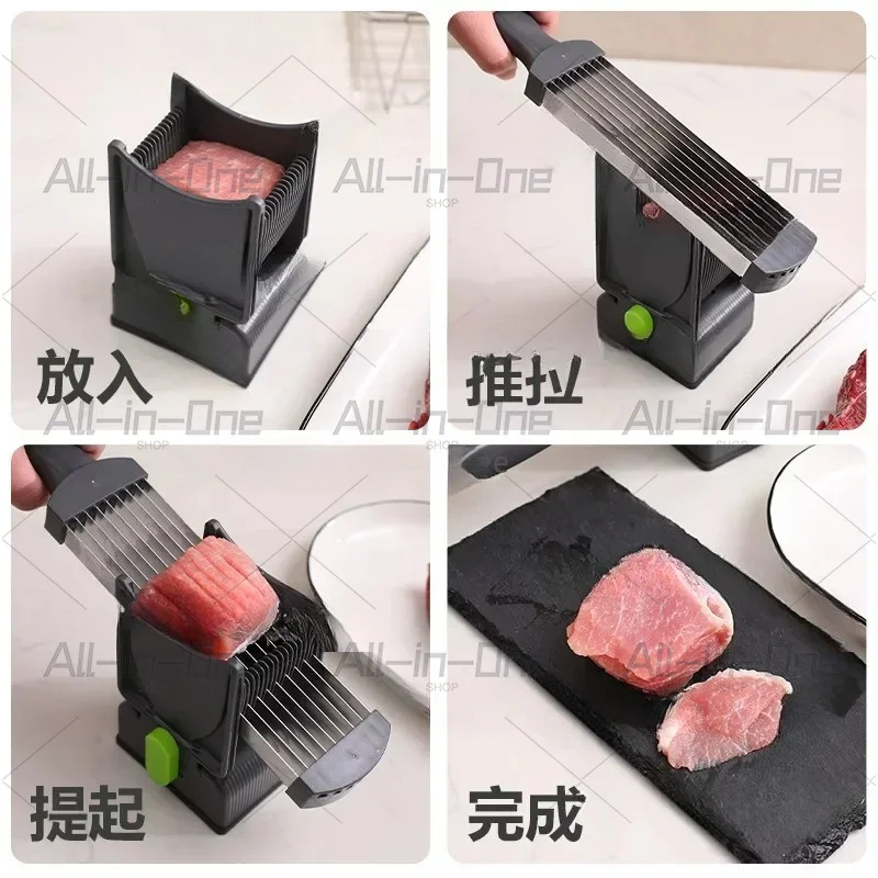 Meat Slicer, Multi-Functional Kitchen Tool for Slicing, Shredding, Dicing, Mincing, and Thinning Fresh Meat