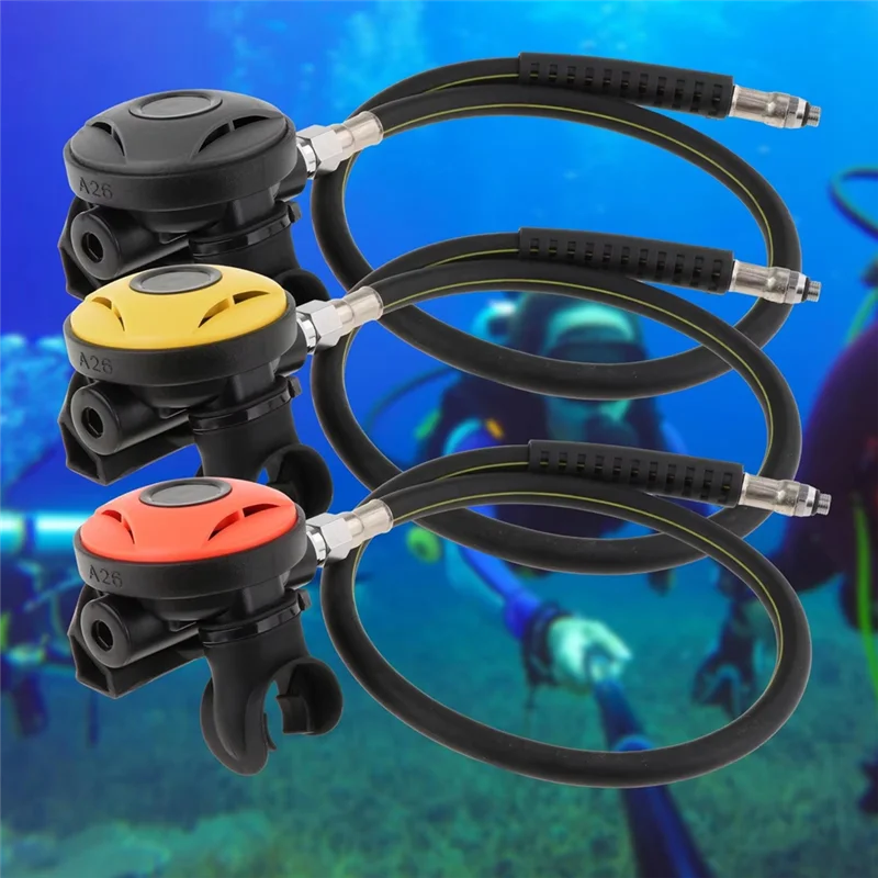 ABFU-Scuba Diving Regolatore di secondo stadio Regolatore di fase con tubo flessibile Forniture subacquee per immersioni Snorkeling Diver Forniture B