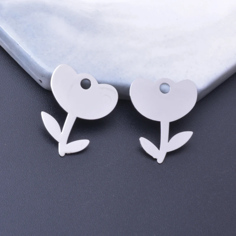 50 Stück Ac13531 22*17,5mm Messing Goldfarben Blumen Anhänger Dünner Anhänger DIY Schmuck Ohrring Zubehör – Detail 8