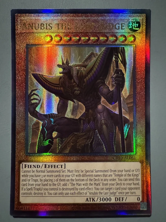 Yugioh KONAMI Duel Monsters CR10-AE061 Anubis le Dernier Juge Ultimate Asian English Collection Carte Mint
